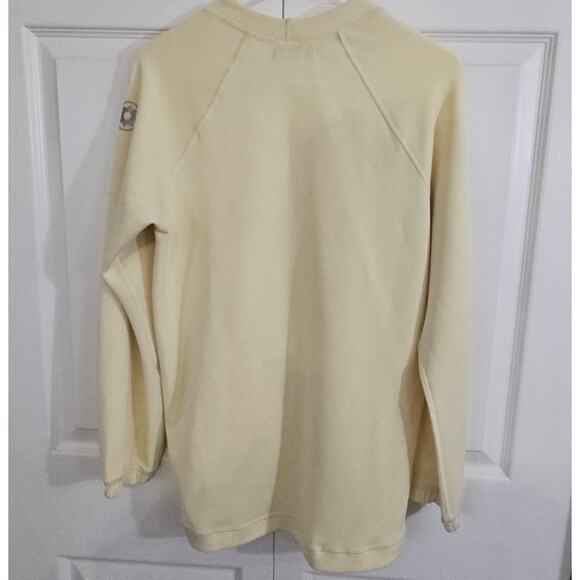 Nux Los Angeles Sleek Sweatshirt Yellow Medium Athleisure Sporty Relaxed Soft - Picture 5 of 6